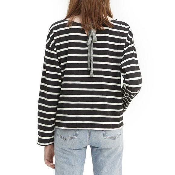 New Levi's Cora Sailor Long Sleeve striped Tee - Picture 2 of 7